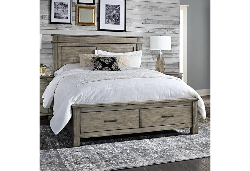 Glacier Point Queen Storage Bed by AAmerica at Esprit Decor Home Furnishings
